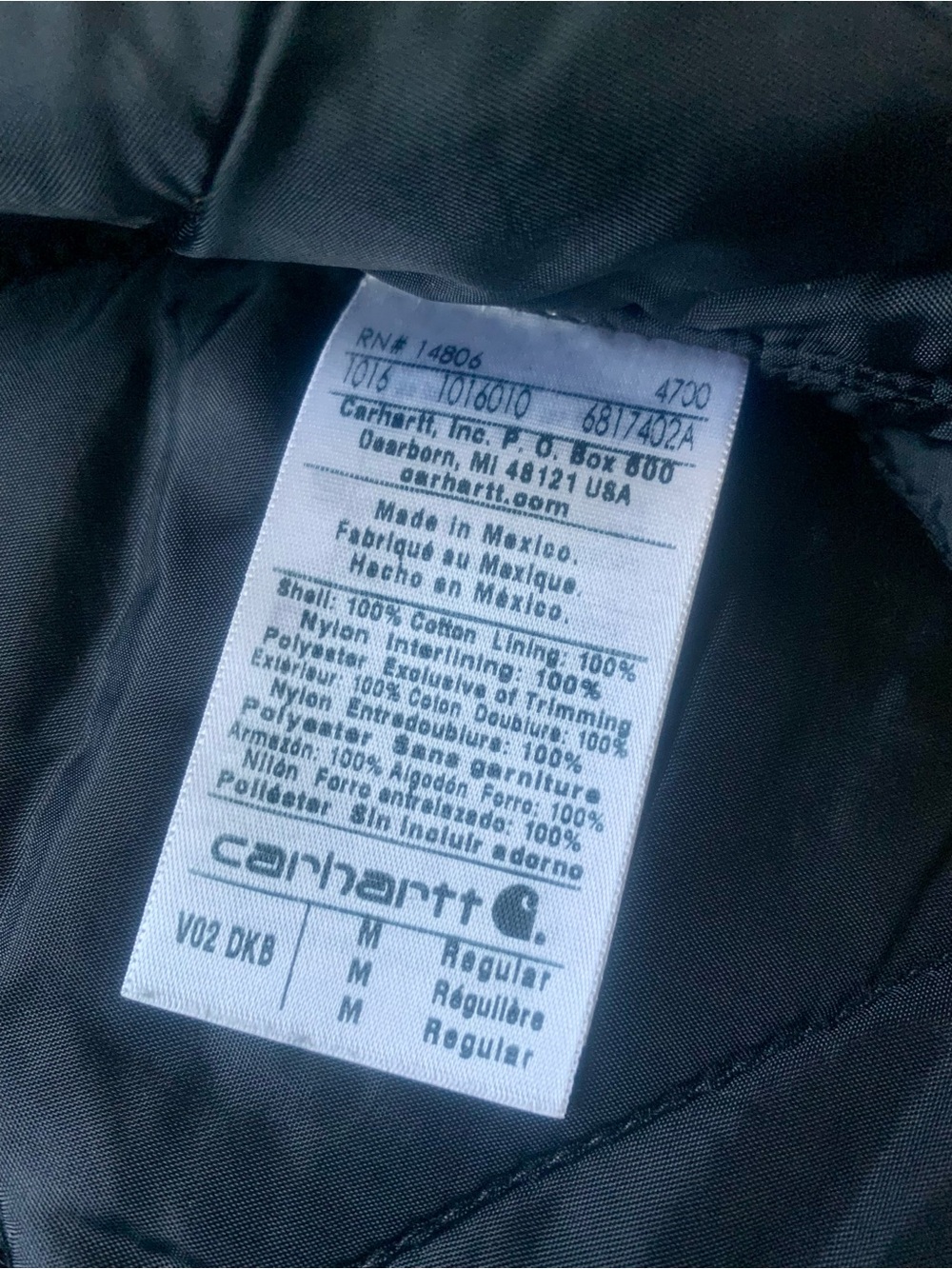 Carhartt Quilted Artic Canvas Vest Dark Brown V02 Distressed Men’s Medium USA - Picture 6 of 8